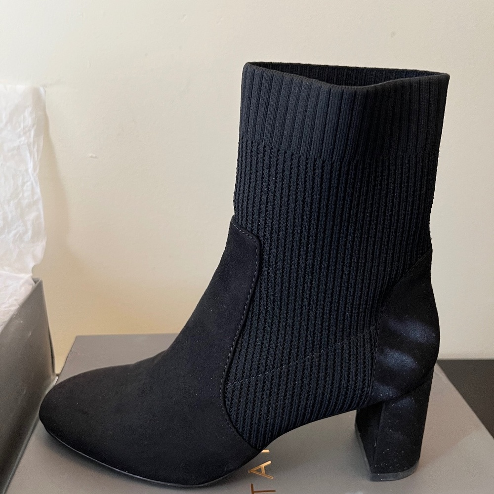Like New! Carla Sock Block Heel Bootie